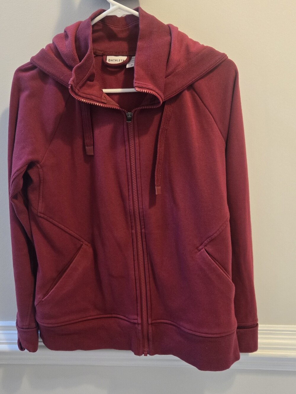 Athleta Triumph Hoodie - Red Plum Color size M